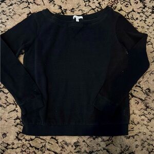 dELiA*s Black Mesh Top